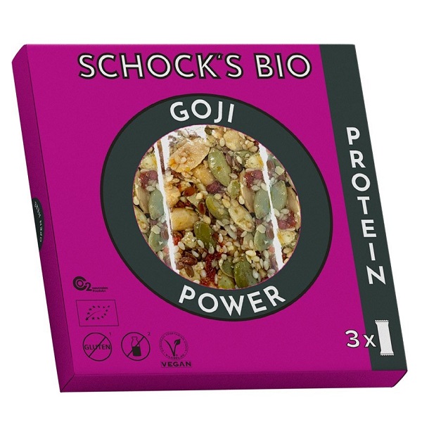 Batoane Bio crocante cu goji power, 3x25 g, Schocks