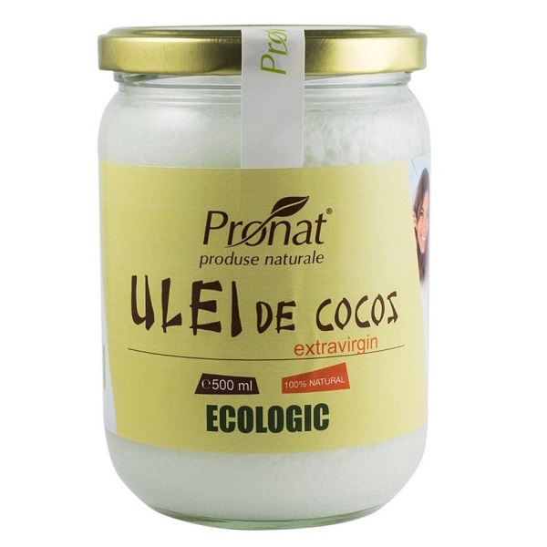 Ulei de cocos Bio extravirgin, 500 ml, Pronat
