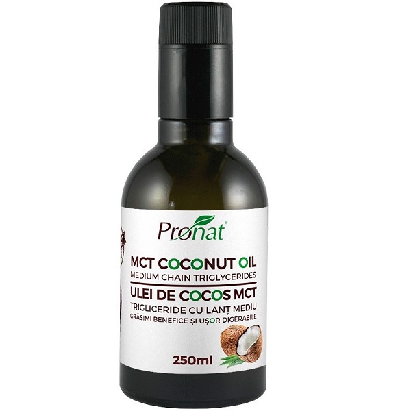 Ulei de cocos MCT, 250 ml, Pronat