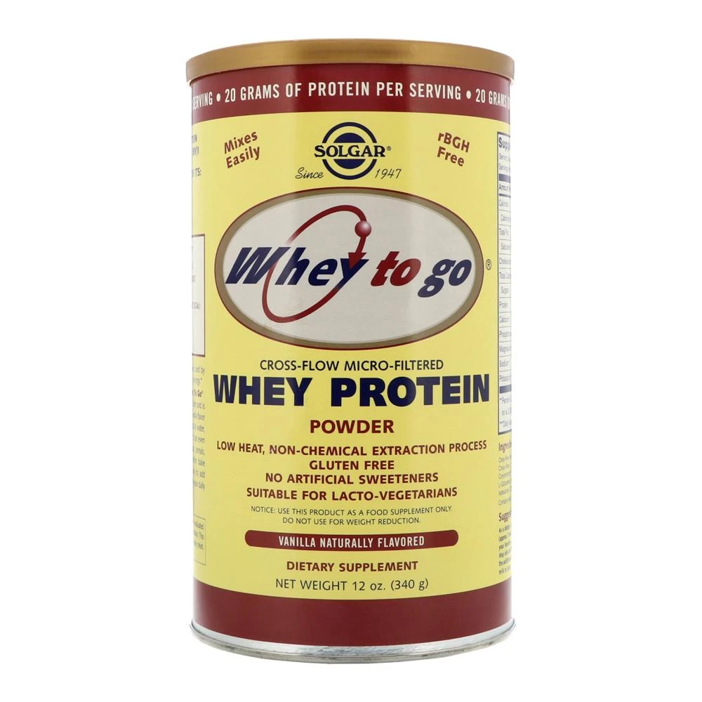 Protein Vanilla Whey To Go, 340 g, Solgar
