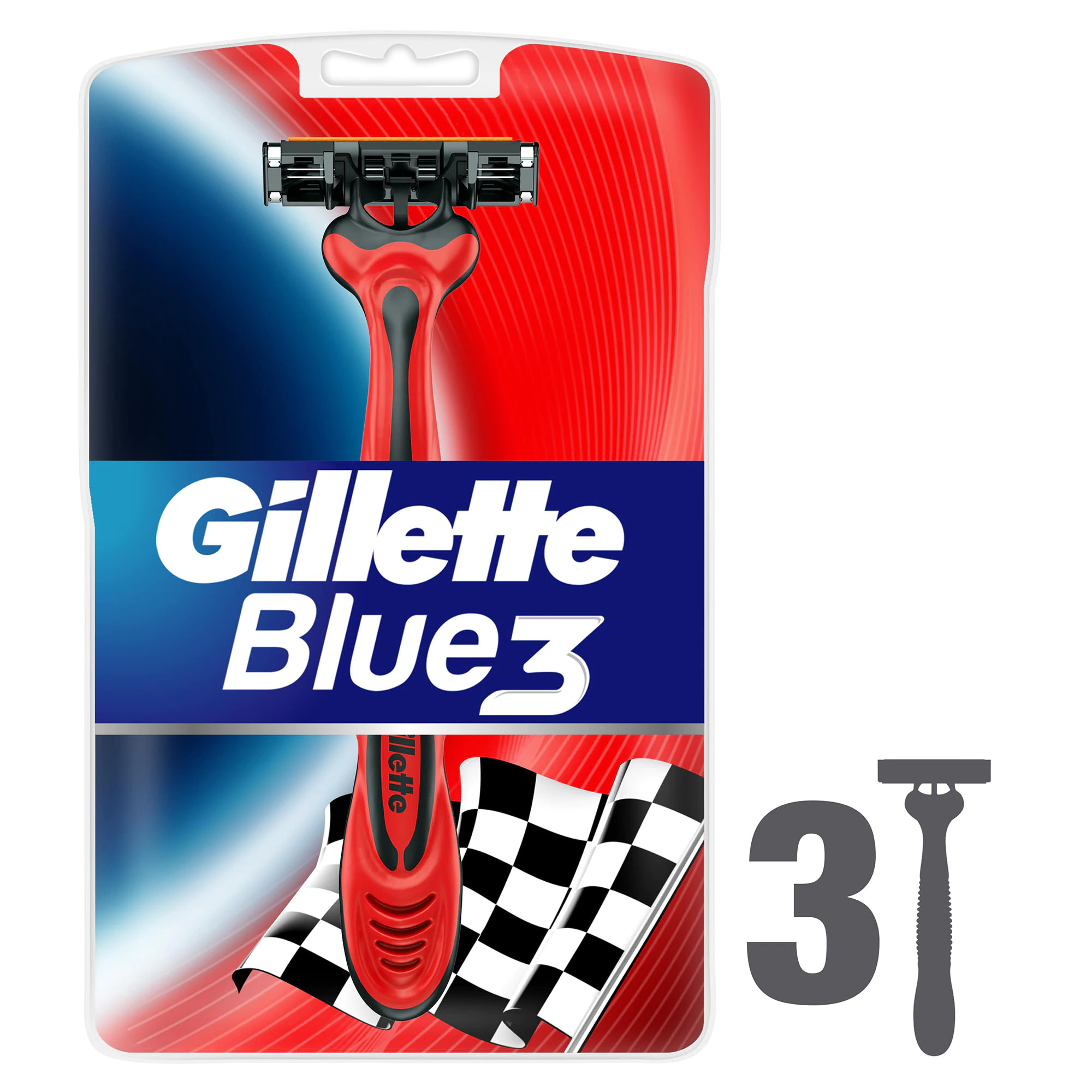 Lama de ras Gillette Blue 3 Pride, 3 bucati, P&G