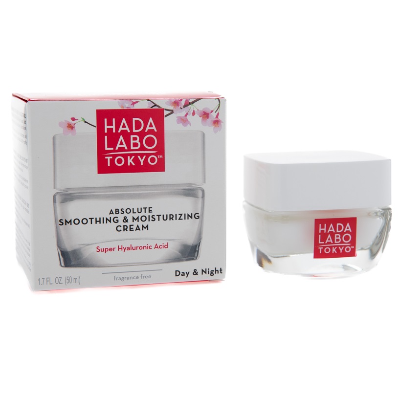 Crema hidratanta de zi si noapte pentru netezirea pielii cu acid super hialuronic, 50 ml, Hada Labo Tokyo