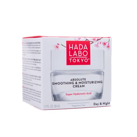 Crema hidratanta de zi si noapte pentru netezirea pielii cu acid super hialuronic, 50 ml, Hada Labo Tokyo