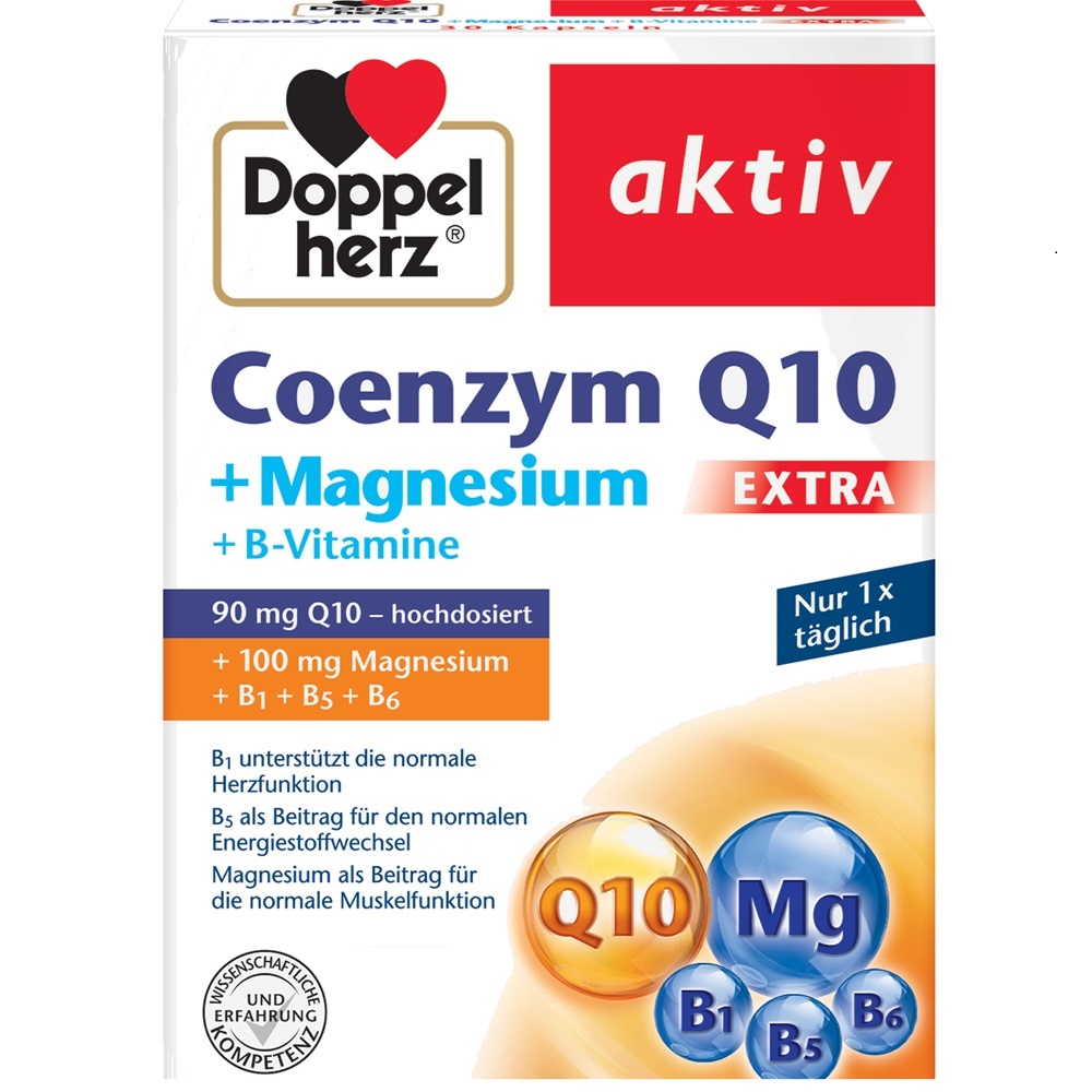 Coenzima Q10 Extra 75 mg + Magneziu + B1 + B5 + B6, 30 capsule, Doppelherz