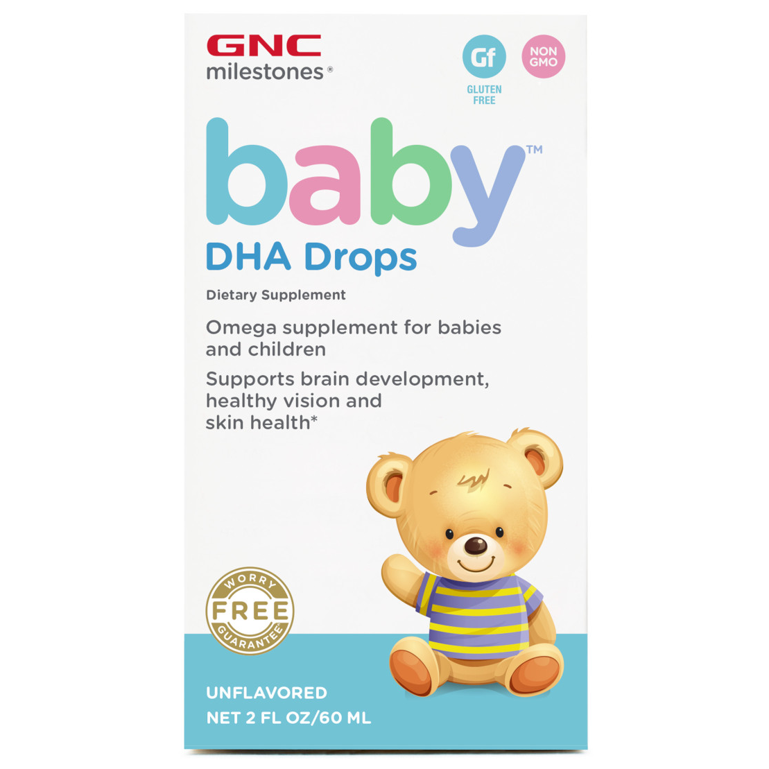 Picaturi cu DHA pentru bebelusi Baby DHA Milestones, 60 ml, GNC