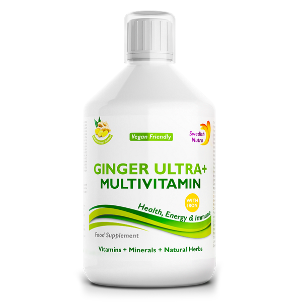 Ginger ULTRA+ Multivitamine, 500 ml, Swedish Nutra