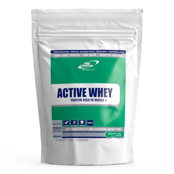 Active Whey - FRESH APPLE MINT, 400g, Pro Nutrition