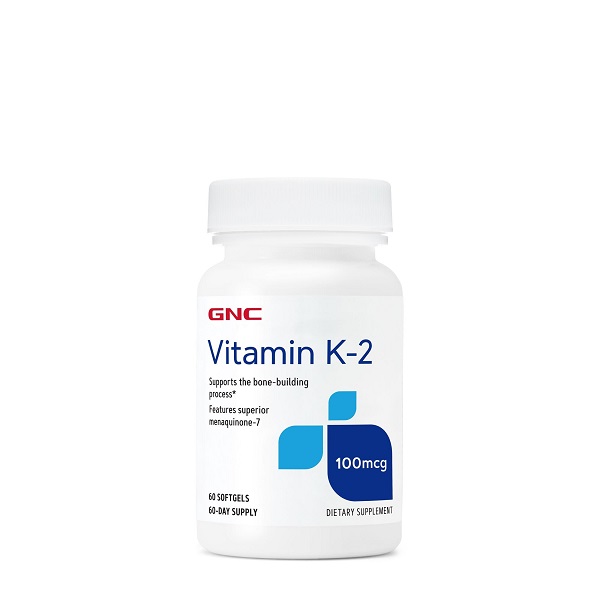 Vitamina K-2 100 mcg (096822), 60 capsule, GNC