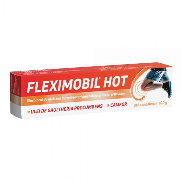 Pachet Fleximobil Hot, gel emulsionat, 45g (2 la pret de 1) : Farmacia Tei online