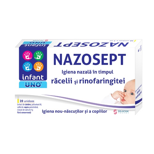 Nazosept Infant Uno, 20 unidoze, Solacium