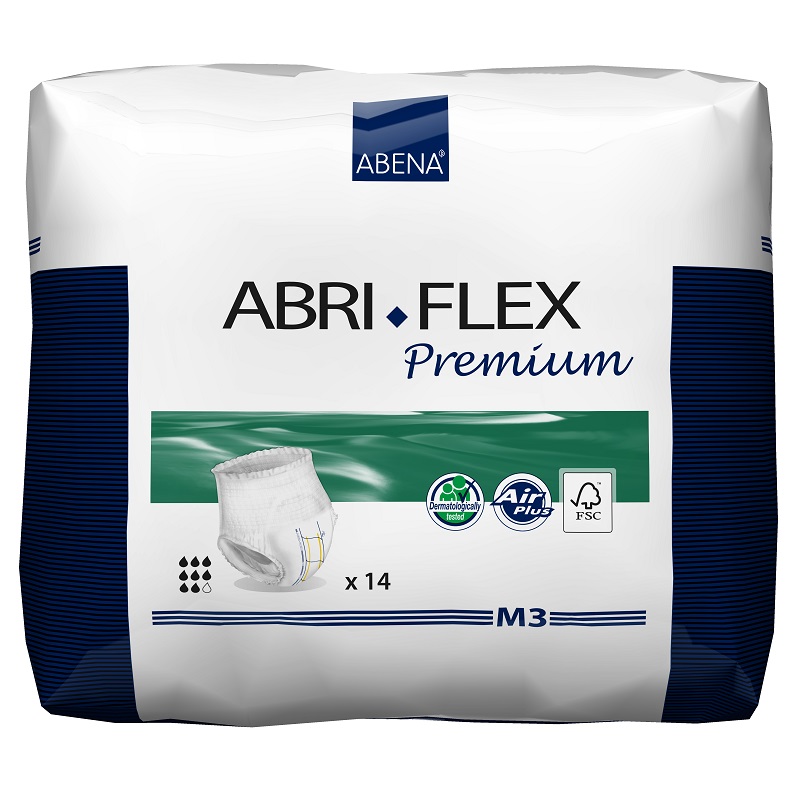 Scutece pentru incontinenta adulti Abri Flex M3 Premium, 14 buc, Abena
