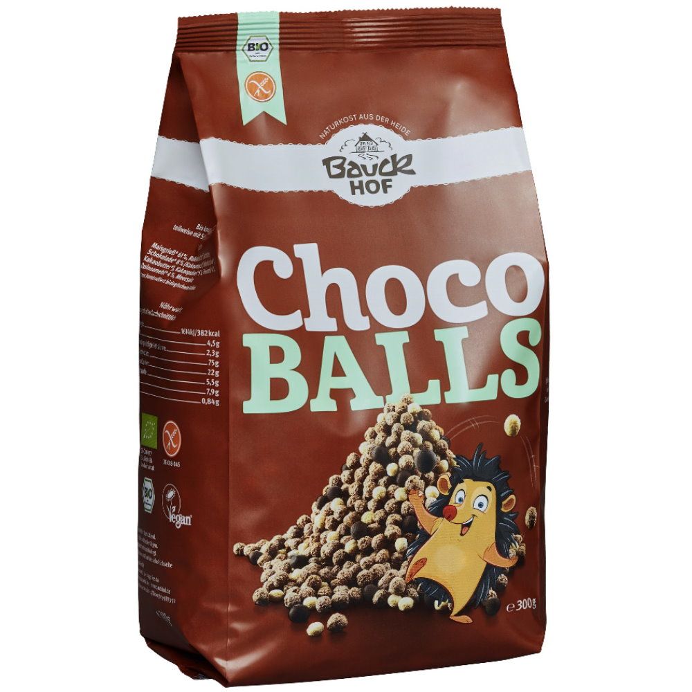 Cereale bio fara gluten Choco Balls, 300 g, Bauckhof