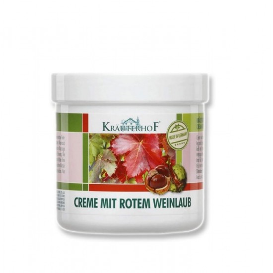 Crema pentru picioare cu castane si vita de vie rosie, 250 ml, Krauterhof