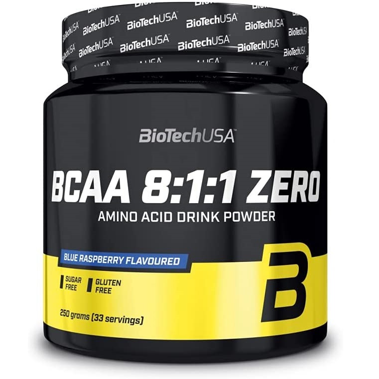 BCAA 8:1:1 Zero, Zmeura, 250 g, Biotech USA