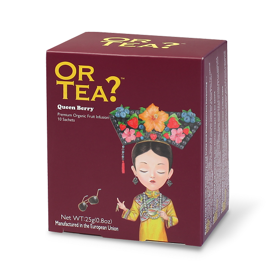 Ceai Bio infuzie de fructe de padure Queen Berry, 25 gr, Or Tea
