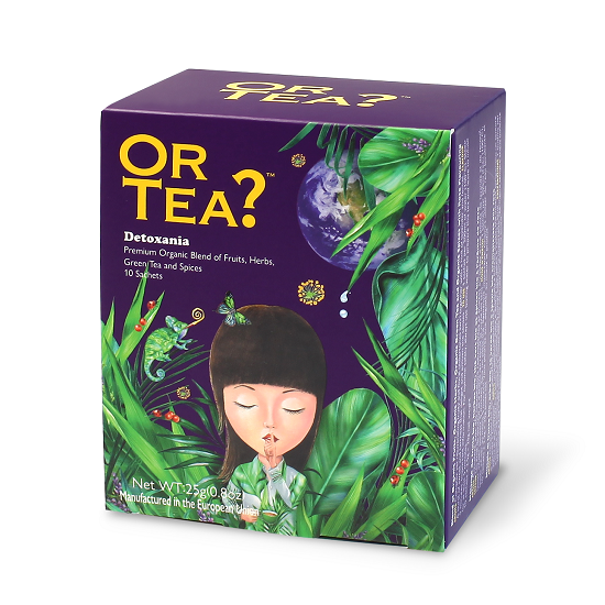 Ceai verde cu infuzie de plante si fructe Bio Detoxania, 25 g, Or Tea