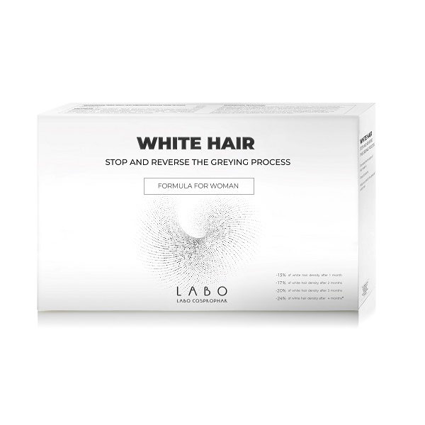 Tratament impotriva incaruntirii parului pentru femei White Hair, 20 fiole, Labo