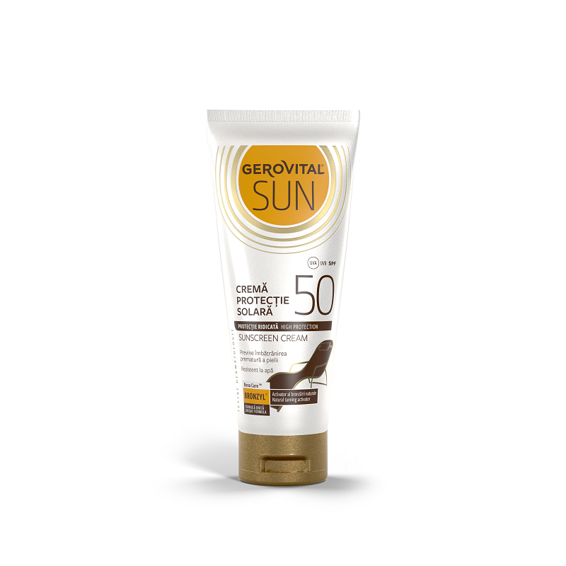 Crema protectie solara SPF 50 Sun, 100 ml, Gerovital