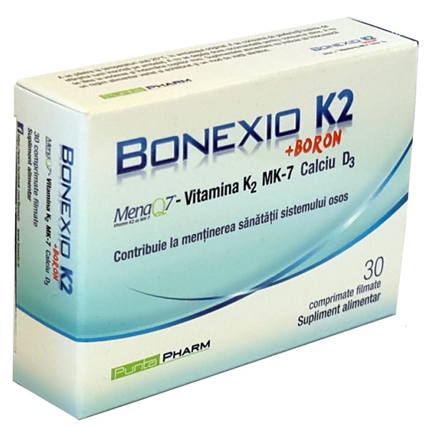 Bonexio K2 + Boron, 30 comrpimate, Health Advisors