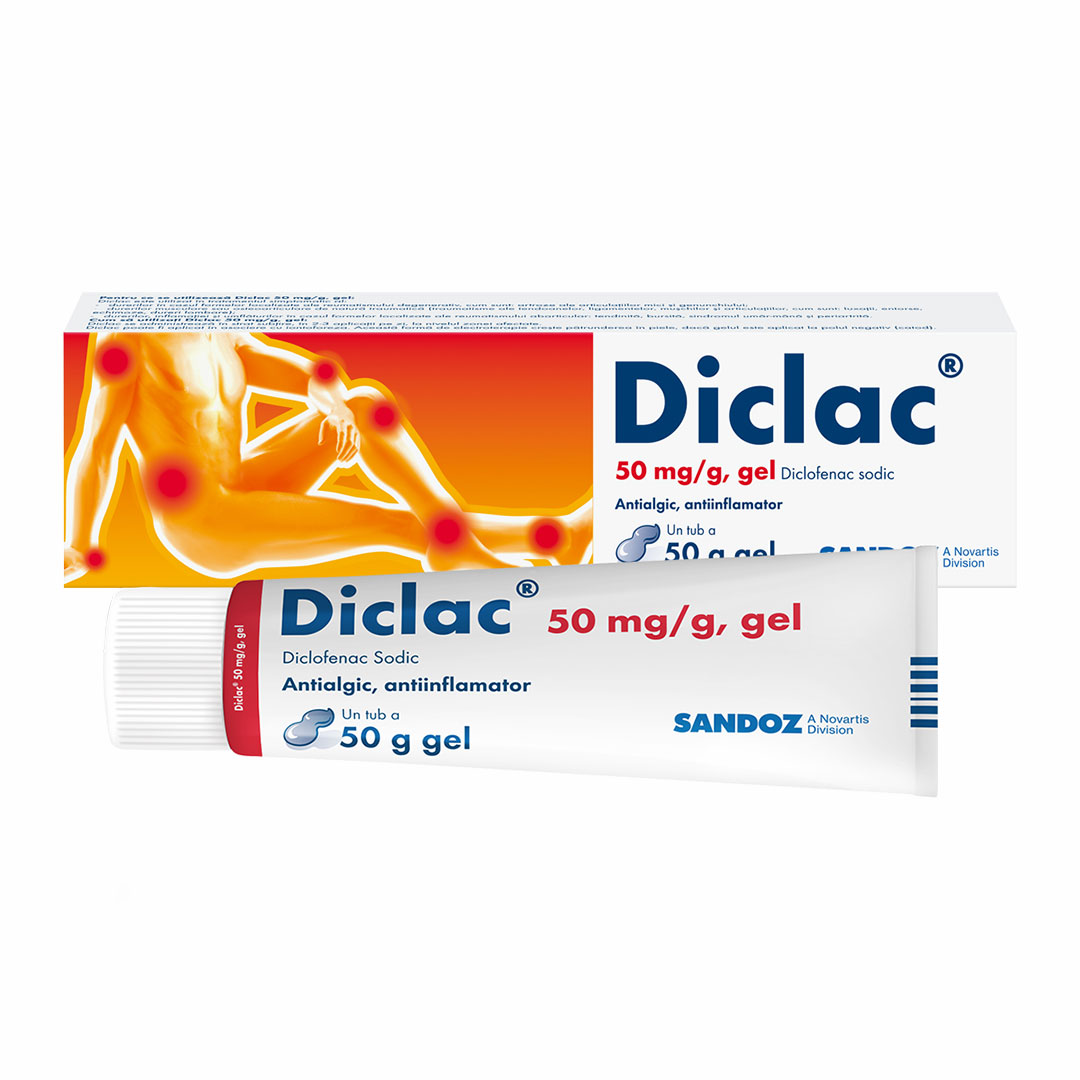 Diclac gel, 50 mg/g, 50 g, Sandoz