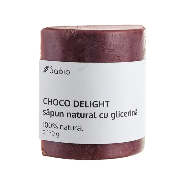 Sapun natural cu glicerina Choco Delight, 130 g, Sabio