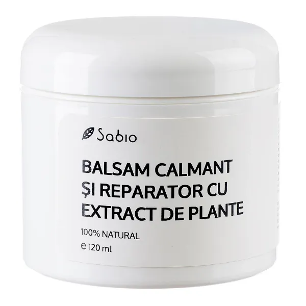 Balsam calmant și reparator cu extract de plante, 120 ml, Sabio
