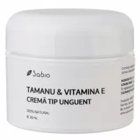 Crema tip unguent tamanu si Vitamina E, 30 ml, Sabio