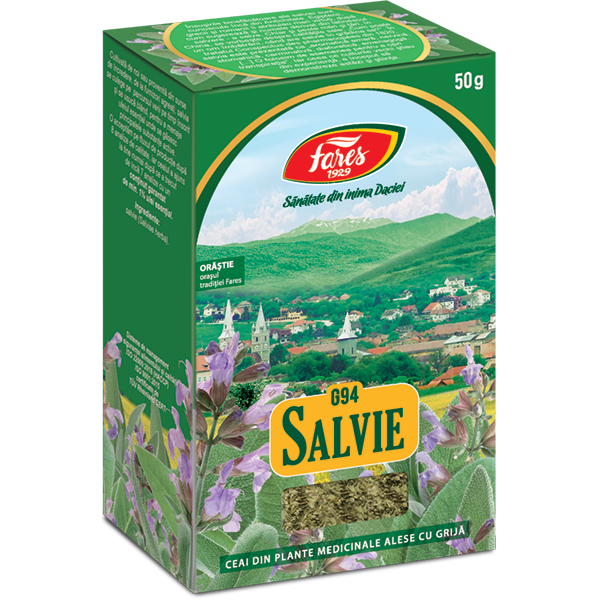 Ceai din frunze de Salvie, Dacia Plant, 50 gr | monapainting.ro