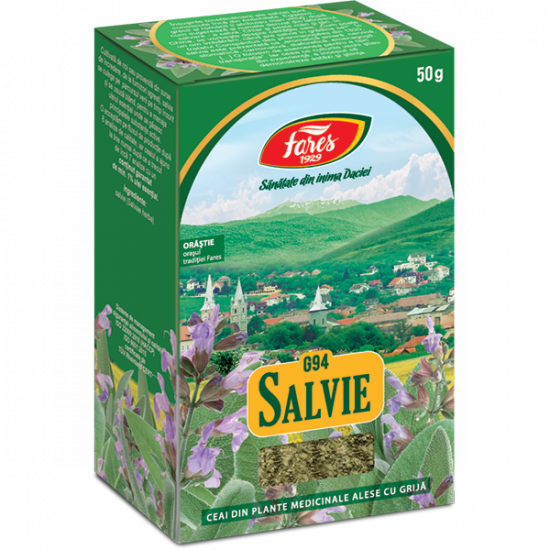 Ceai Salvie frunze, G94, 50 g, Fares