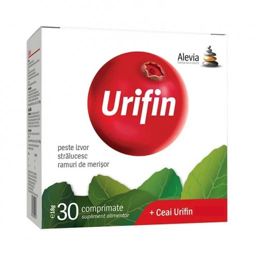Urifin + Ceai Urifin, 30 comprimate + 20 plicuri, Alevia