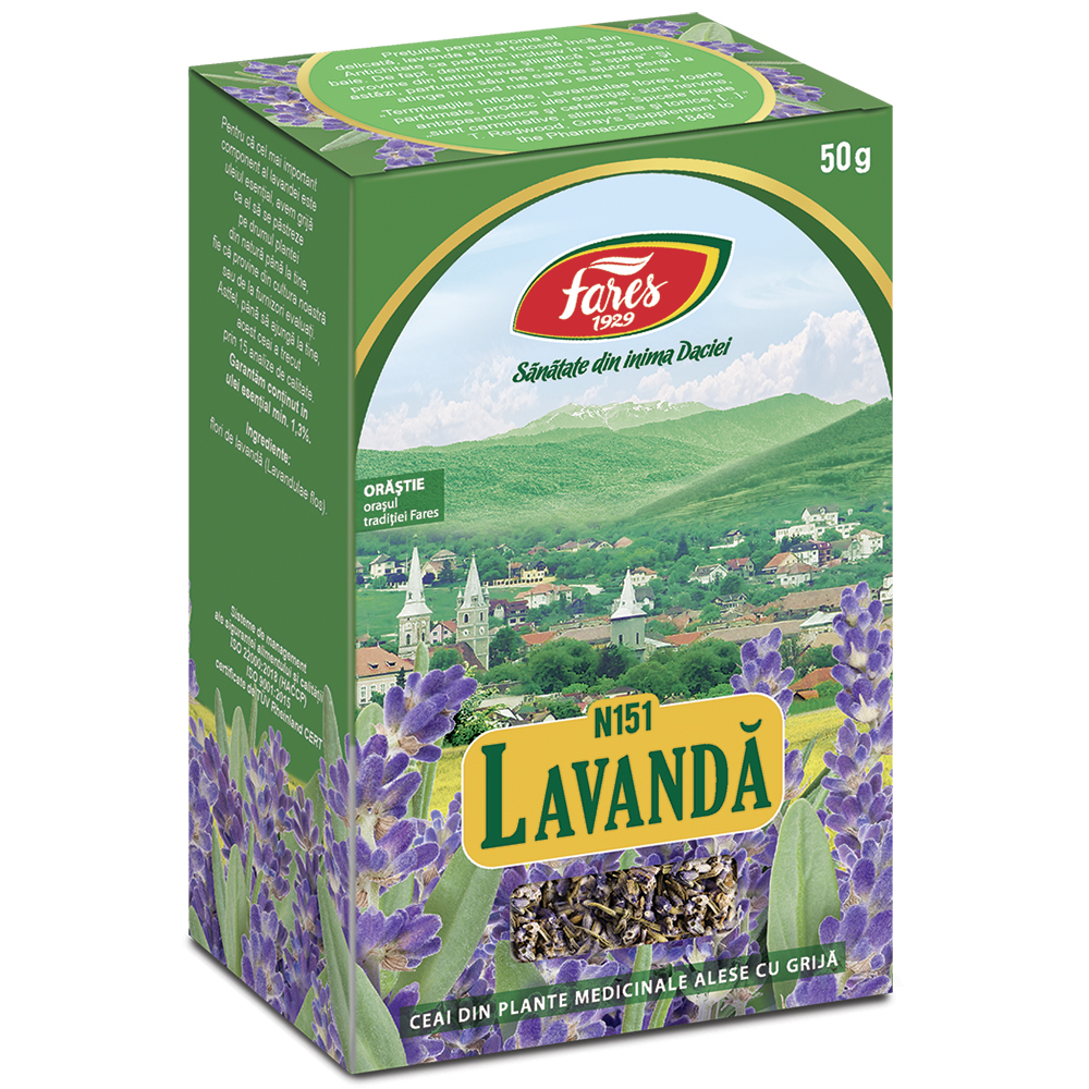 Ceai Lavanda flori N 151, 50 g, Fares