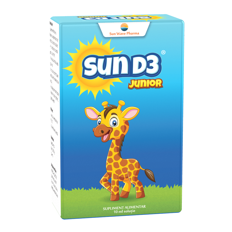 Sun D3 Junior picaturi, 10ml, Sun Wave Pharma