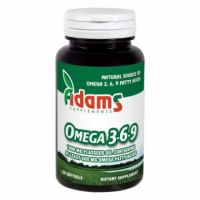 Omega 3-6-9 ulei din seminte de in, 30 capsule, Adams Vision