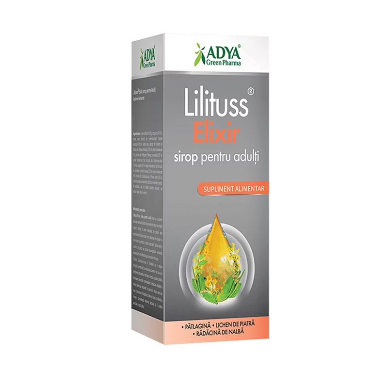 Sirop pentru adulti Lilituss Elixir, 200 ml, Adya