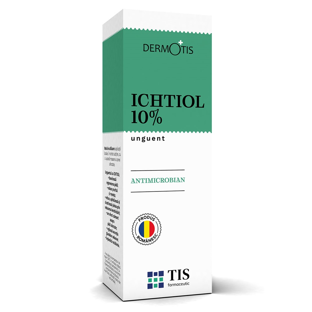 Unguent Dermotis cu Ichtiol 10%, 25 g, Tis Farmaceutic