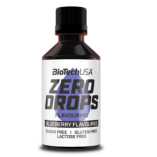 Zero Drops Blueberry fara gluten, 50 ml, BioTechUSA