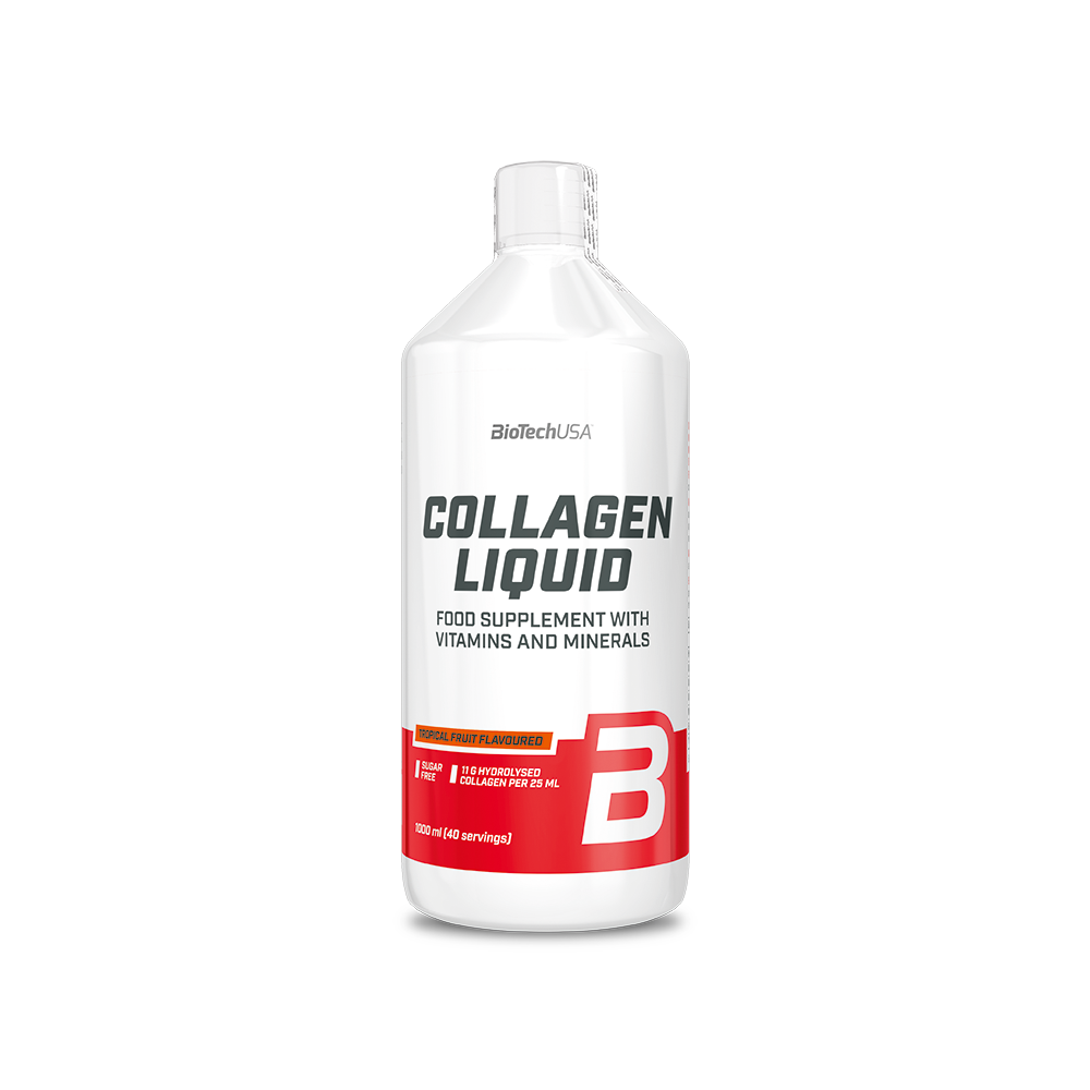 Collagen liquid cu aroma de fructe tropicale, 1000 ml, BioTech USA