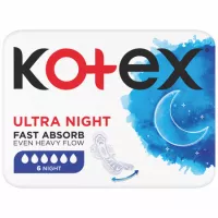 Absorbante Ultra Night, 6 bucati, Kotex