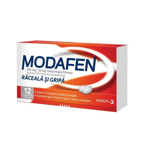 inch Humiliate Look back Modafen, 200 mg/30 mg, 12 comprimate filmate, Zentiva : Farmacia Tei online