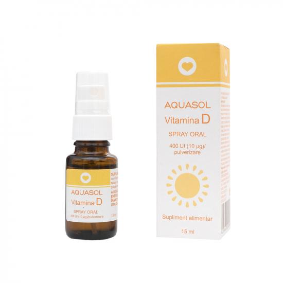 Spray oral Aquasol Vitamina D3, 15ml, Galenica