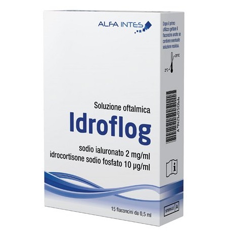  Solutie oftalmica Idroflog, 15 x 0,5 ml, Alfa Intes