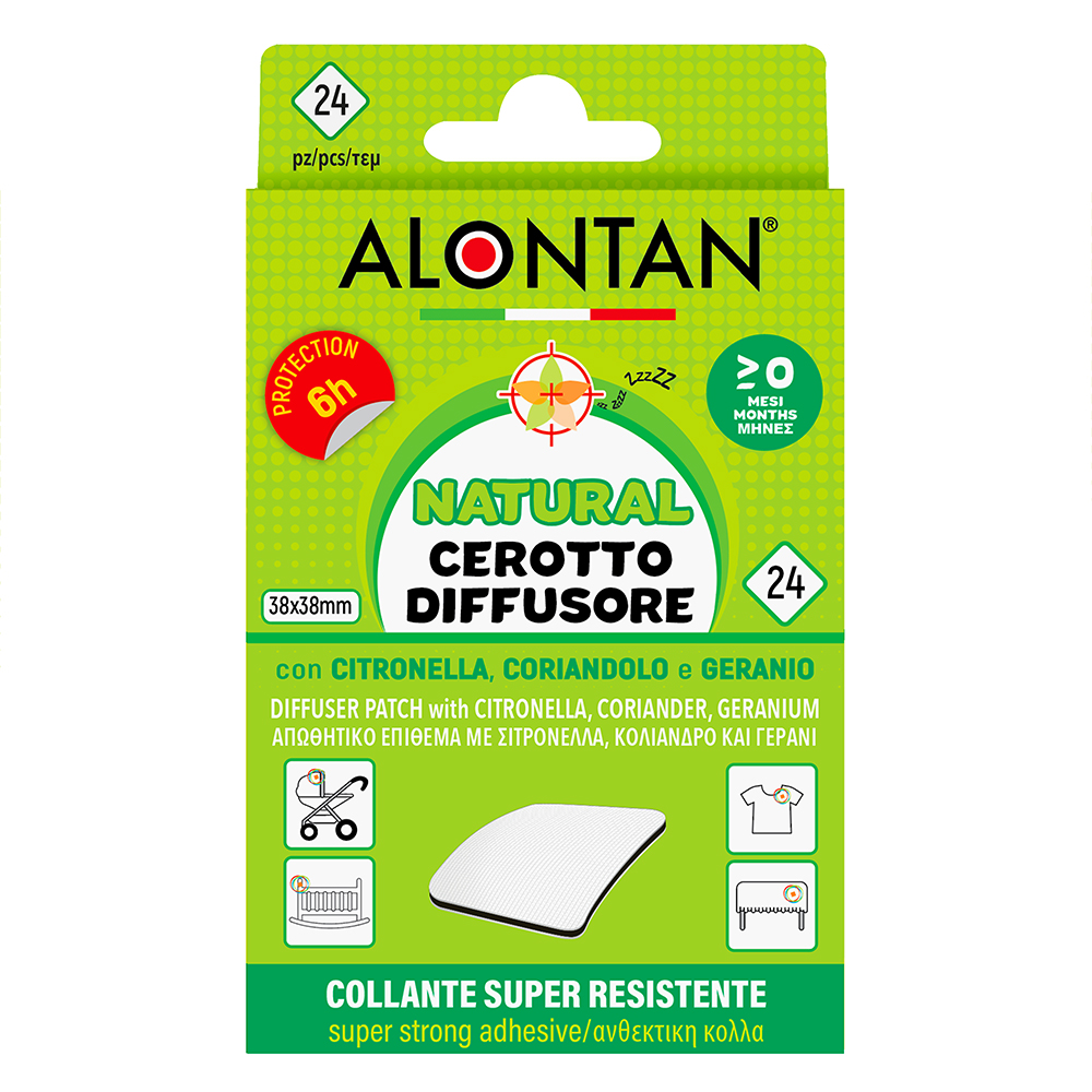 Plasturi cu uleiuri esentiale Alontan Natural, 24 bucati, Pietrasanta Pharma