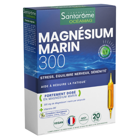 Magnesium Marin 300 Oceamag, 20 fiole x 10 ml, Santarome