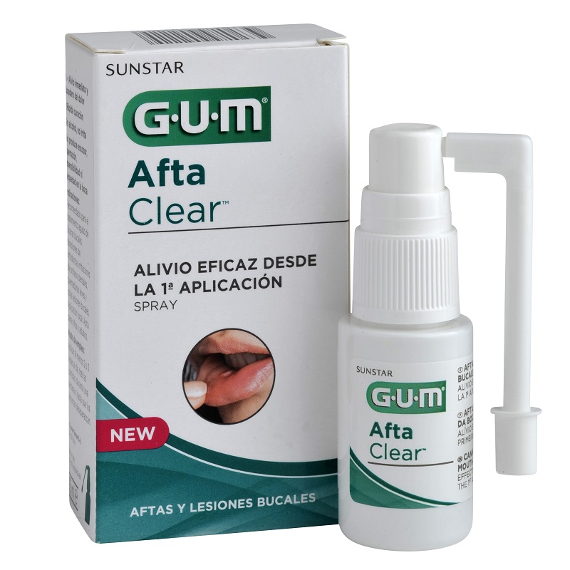 Spray tratament pentru afte AftaClear, 15 ml, Sunstar Gum