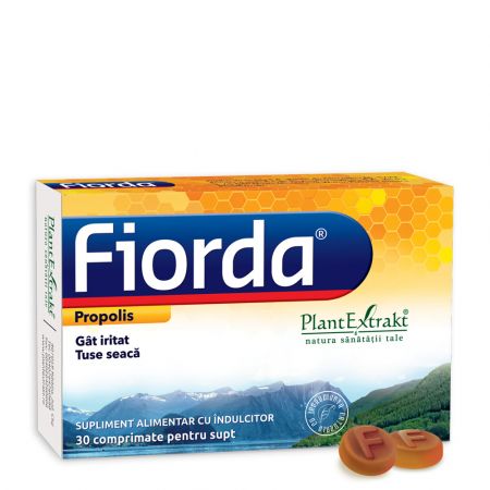 Fiorda cu aroma de propolis, 30 comprimate - Plant Extrakt