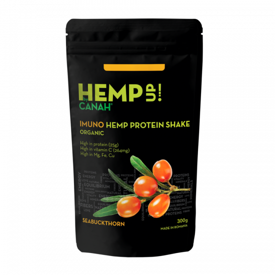 Shake proteic de cânepă ECO IMUNO Hemp Up, 300 g, Canah