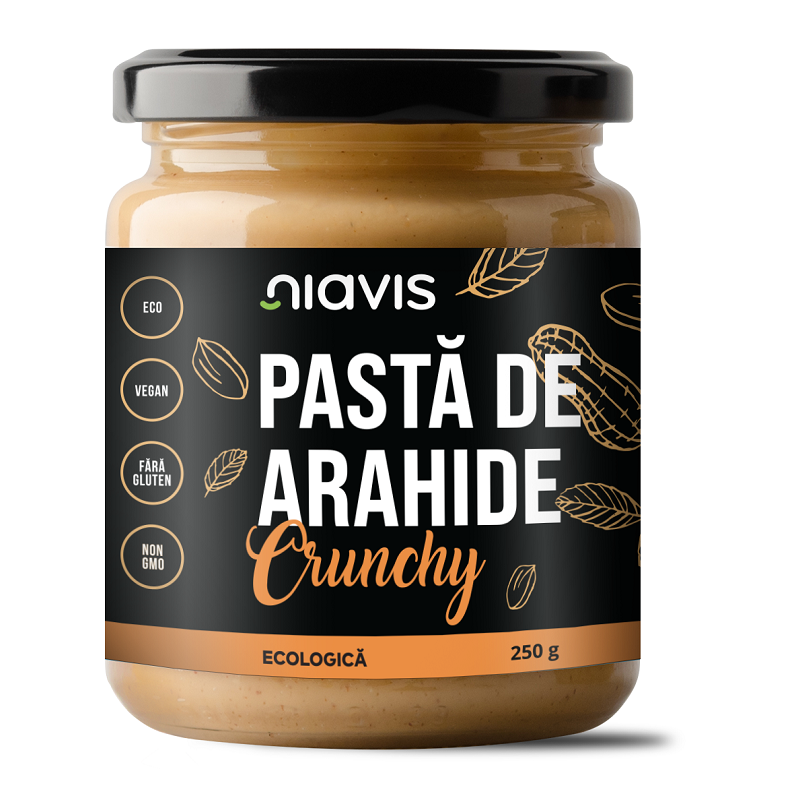 Pasta de Arahide Crunchy Ecologic/BIO, 250 g, Niavis