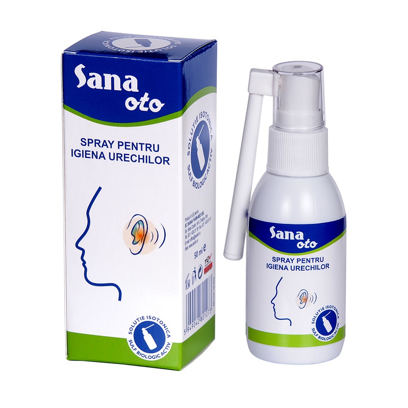Spray pentru igiena urechilor, 50 ml, Sana