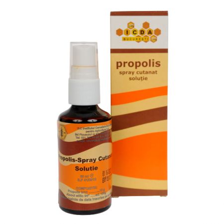Spray cutanat solutie Propolis, 50 ml - Institutul Apicol