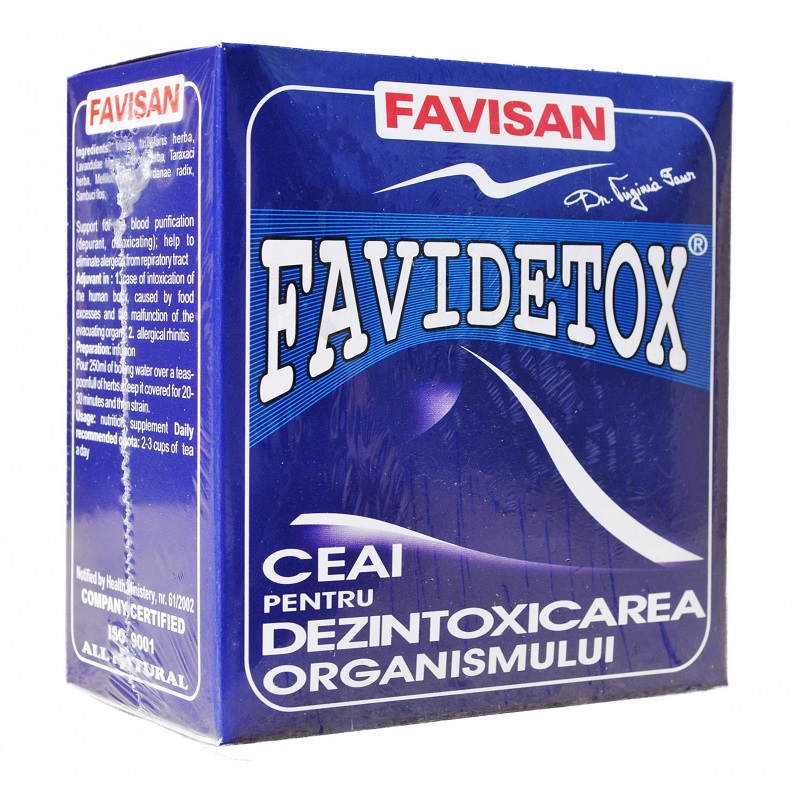 Ceai Favidetox, 50 g, Favisan